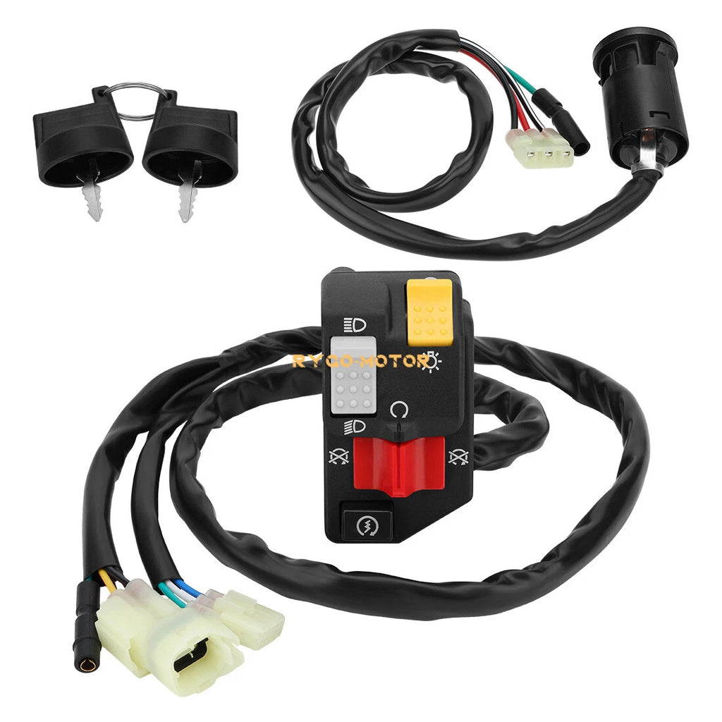 Handlebar & Key Switch for Honda TRX250EX Sportrax 250 (2006–2007)