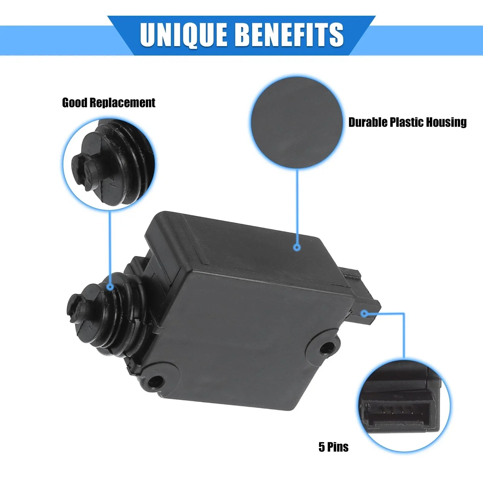 Tailgate Trunk Lift Lock Actuator for BMW 525i (2001-2003) Black
