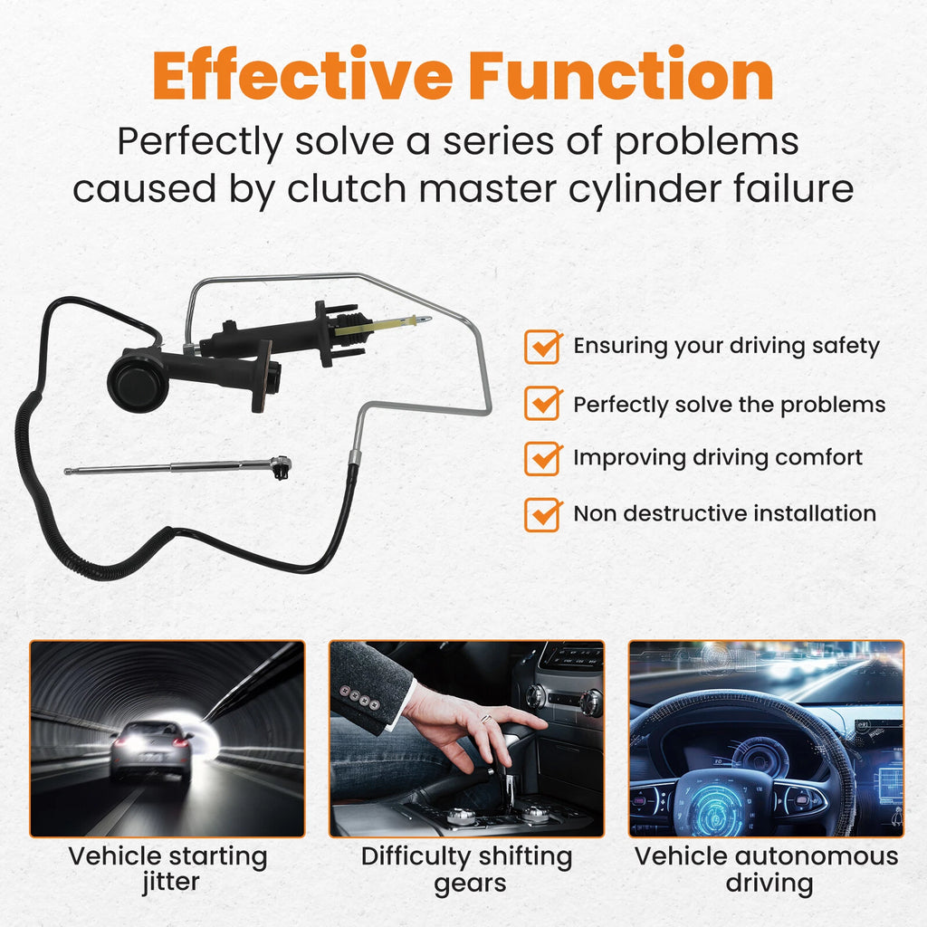 Clutch Master and Slave Cylinder Assembly for Chevy K1500 K2500 K3500 (1992-1995)