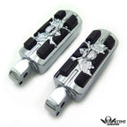 Pirate Skull Footpegs for Suzuki Boulevard C90 (2013–2015) / Marauder 800 (1997–2004)