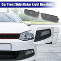 Pair Front Bumper Side Marker Light for VW Golf GTI (Clear Black) 782685432634