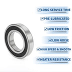 1 Pc 6212DDU Deep Groove Ball Bearing for Scooter Skateboard Wheel (60x110x22mm)