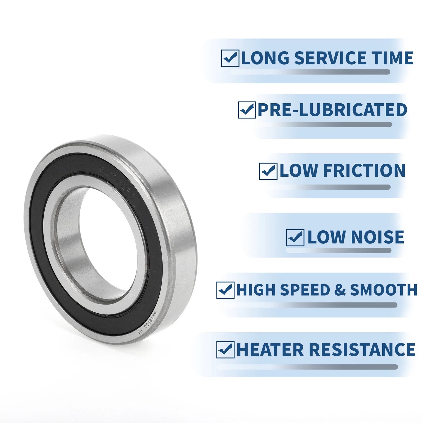 1 Pc 6212DDU Deep Groove Ball Bearing for Scooter Skateboard Wheel (60x110x22mm)