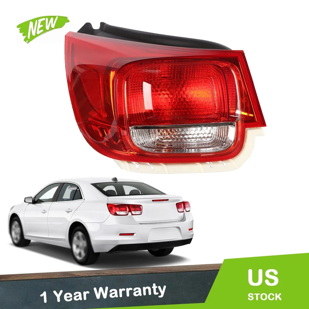 Tail Light for Chevy Malibu (2013–2015) Chrome Halogen Rear Left