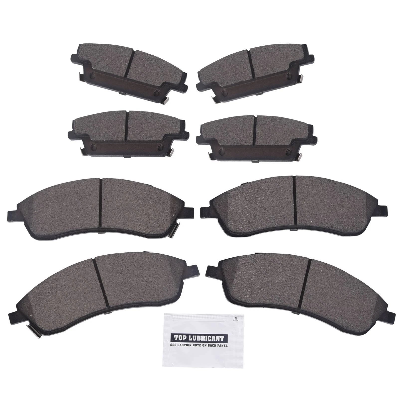 Set of 8 Ceramic Brake Pads for Cadillac SRX STS (2004–2009)