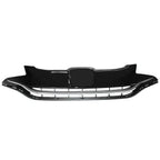 Front Bumper Grill for Honda Fit (2015–2017) Chrome Black Mesh