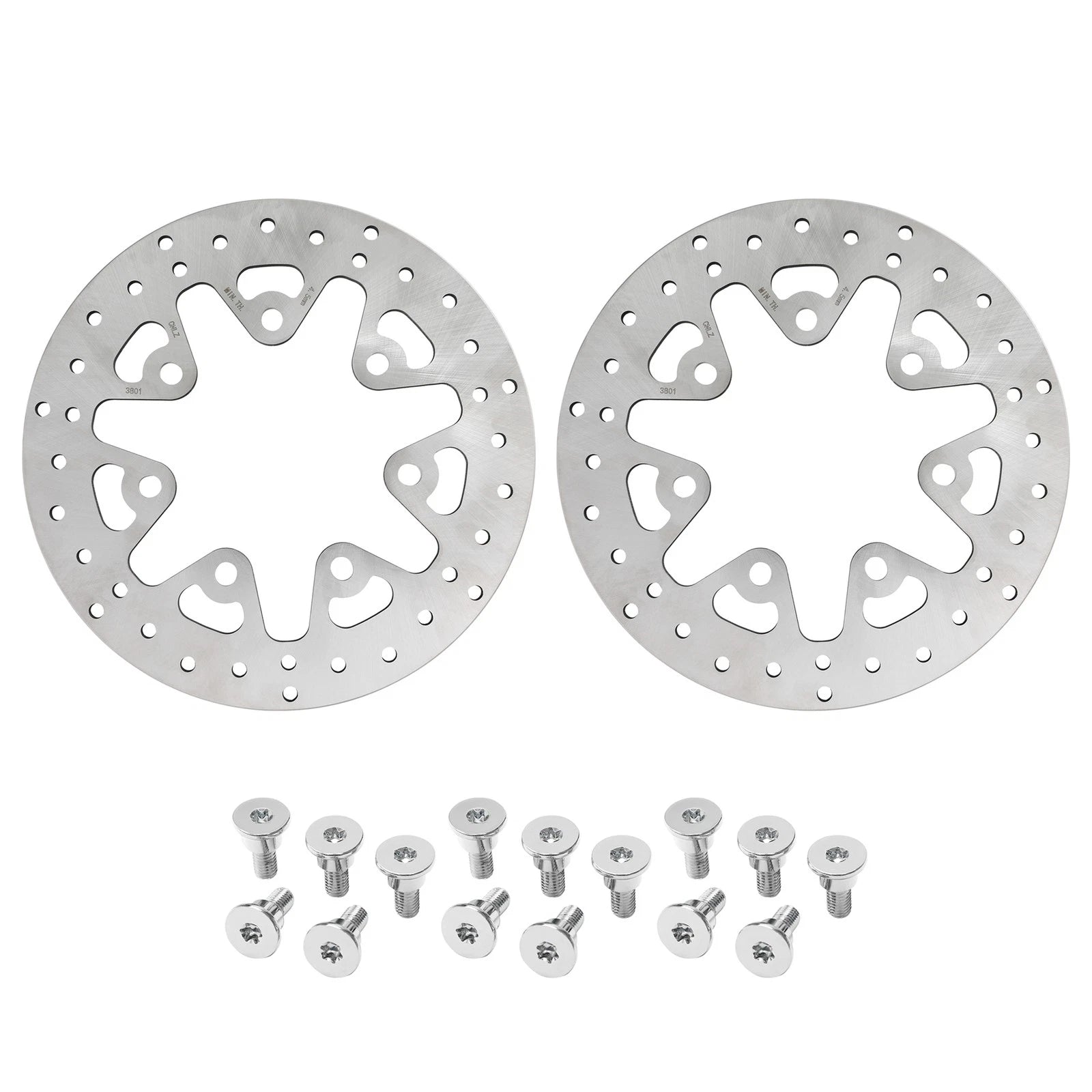 Front Brake Disc Rotor & Bolts for Harley Touring Electra Glide (2014–2025)