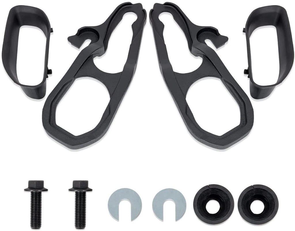 Set of 2 Black Front Tow Hooks with Hardware for Ram 1500 (2019–2022) 68272944AB