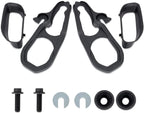 Set of 2 Black Front Tow Hooks with Hardware for Ram 1500 (2019–2022) 68272944AB