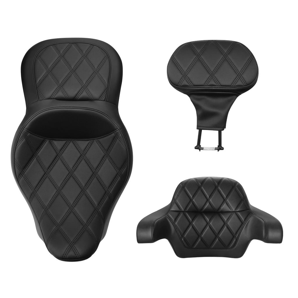 Seat Backrest Pads for Harley Street Road Glide (2014–2023)
