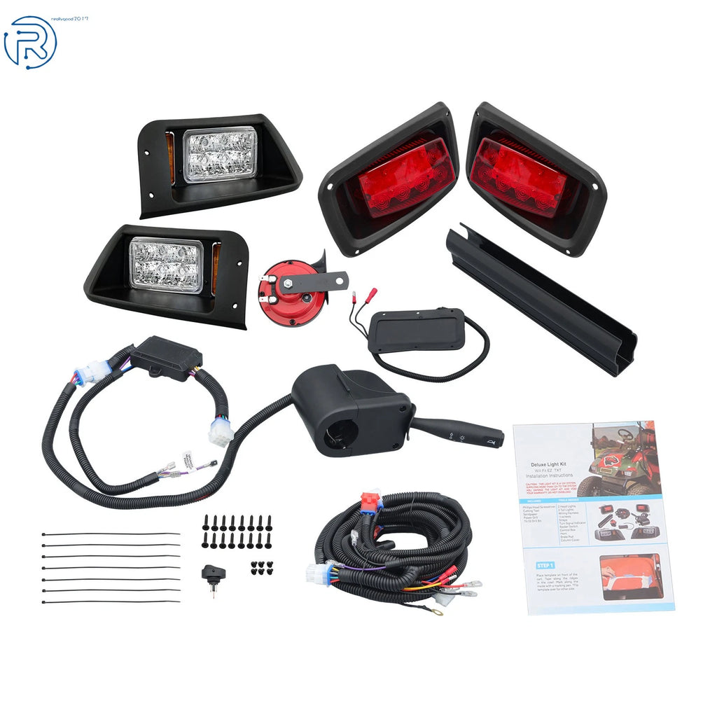 Street Legal Kit w/Turn Signal Switch for EZGO TXT (1996–2013) LED Light Kit