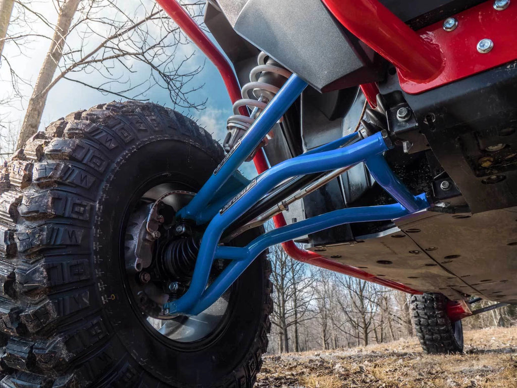 Set of 2 High Clearance Front A Arms for Polaris RZR XP 1000 (2014+) - Blue