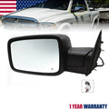 Chrome Power Fold Heated Temper Sensor Left Side Mirror for Ram 1500 (2013–2019)