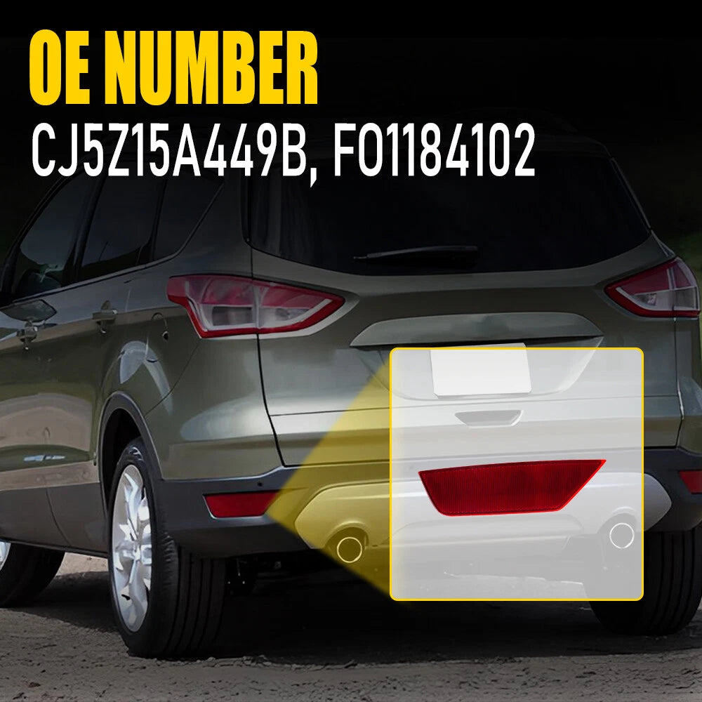 Rear Bumper Reflector Light for Ford Escape (2013-2019) Left Driver