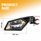 UTV Rear View Side Mirror with Turn Signal LED Light for UTV (2015–2023)