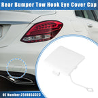 Tow Hook Eye Hole Cover Cap for Mercedes-Benz R350 (2011–2012) White