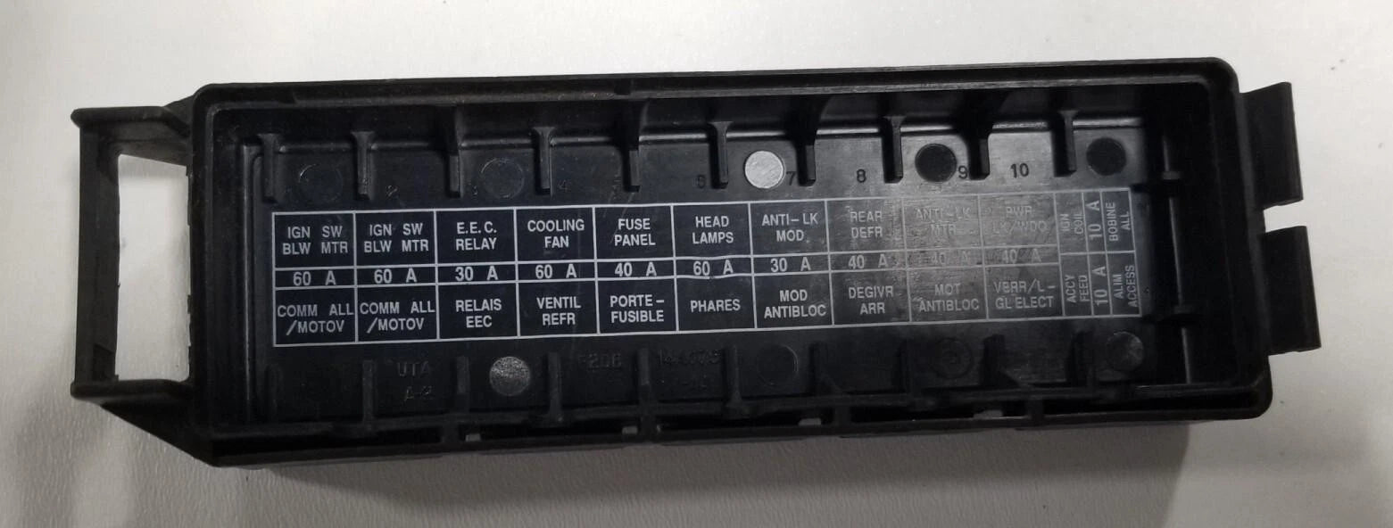 Engine Bay Fuse Box Cover for Ford Taurus Sable (1992–1995) F2DB-14A075-AA