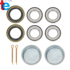 Set of 4 Trailer Hub Kits with Bearings for 2000 lbs Spindle (4")