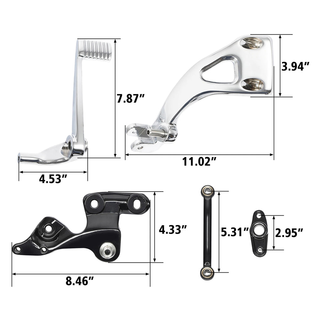 Mid Controls Shift Side Brake Set for Harley Sport Glide Fat Bob (2018–2023)