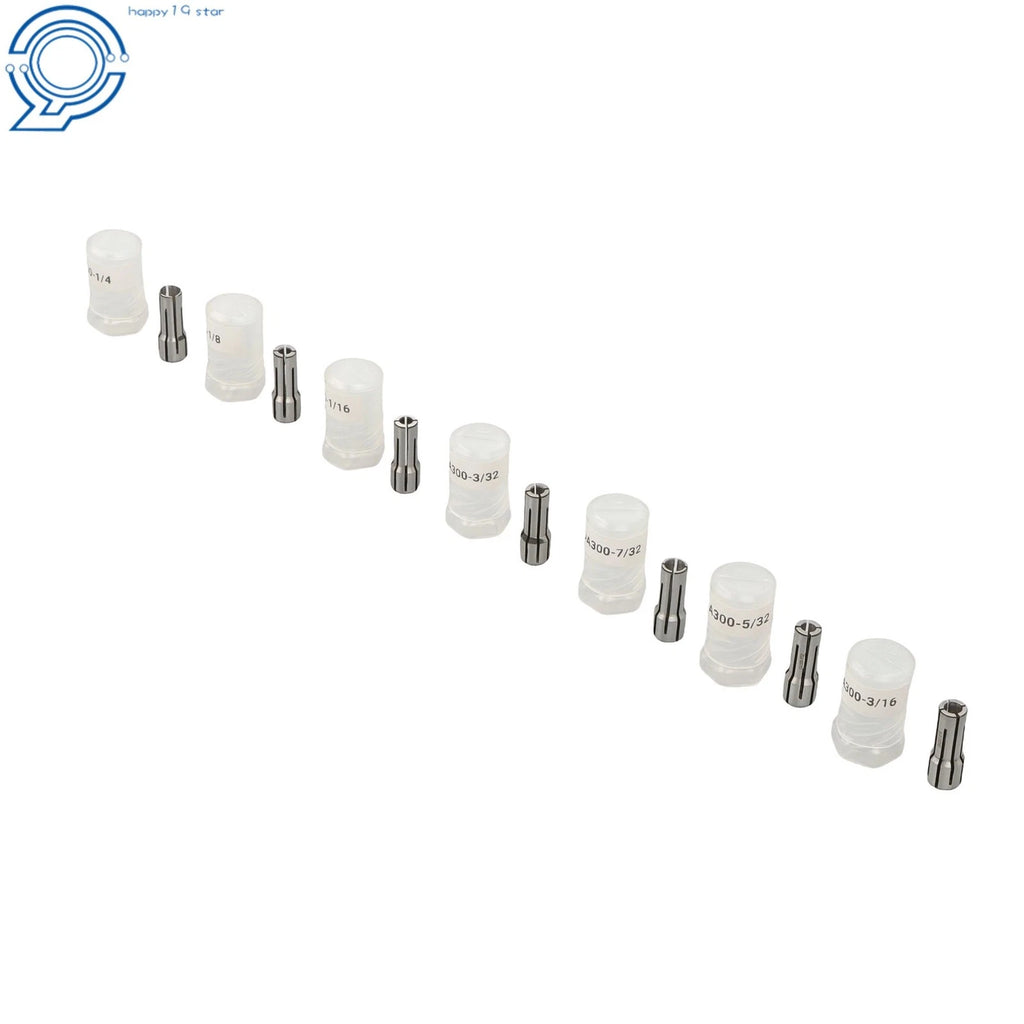 7pc Double Angle Collets DA300 for CNC Mill Lathe (1/16 to 1/4 Inch)