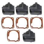 Set of 4 Carburetor Float Bowl Chambers for Johnson Evinrude