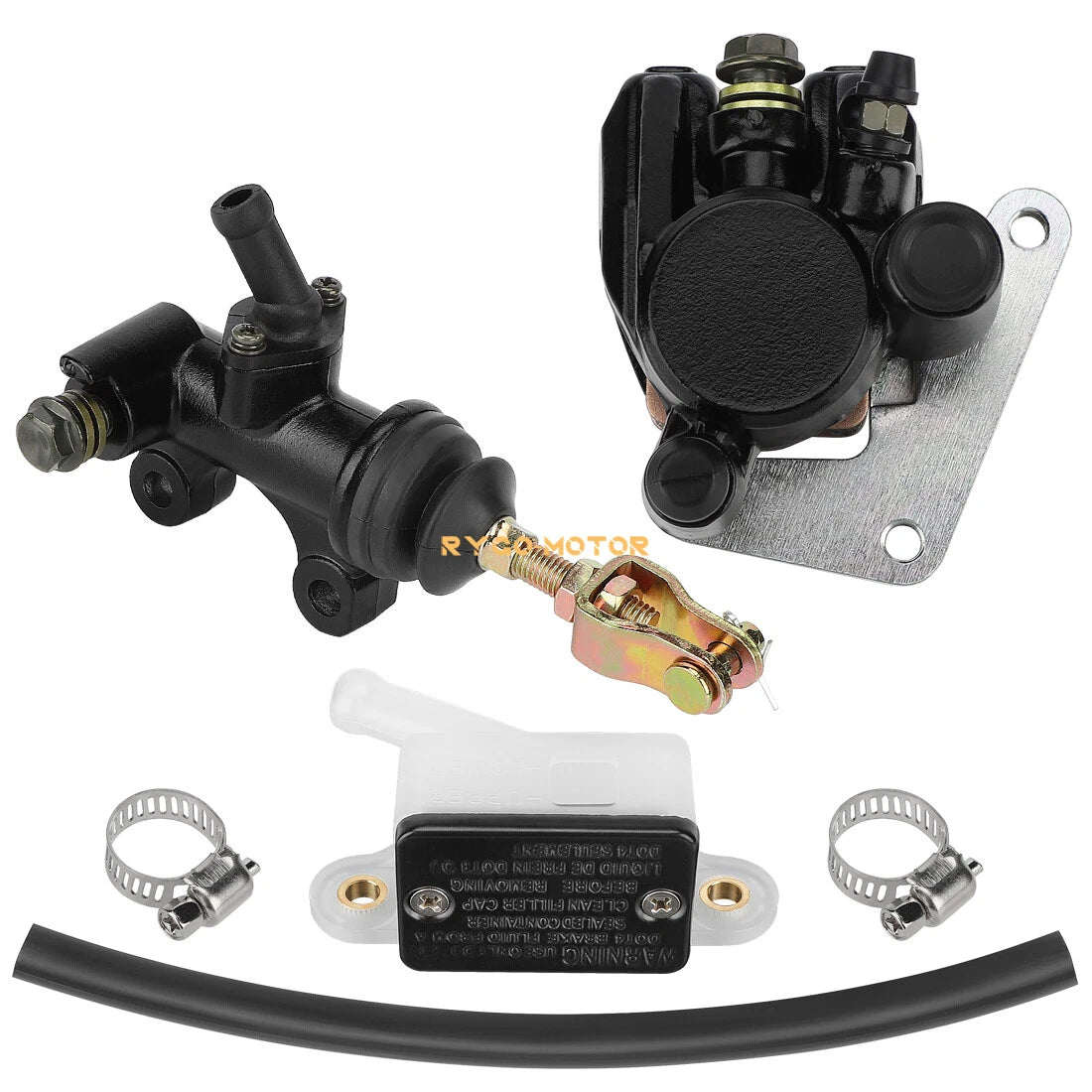 Front Brake Caliper & Rear Brake Master Cylinder Assy for Honda ATC250R (1983–1984)
