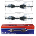 2X Front CV Axle Shafts for Lexus LX470 Toyota Land Cruiser (1998–2007)