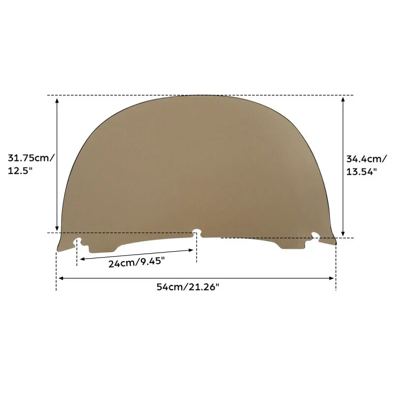 Smoked 12.5" Windshield & Fairings for Harley Touring (2014-2024)