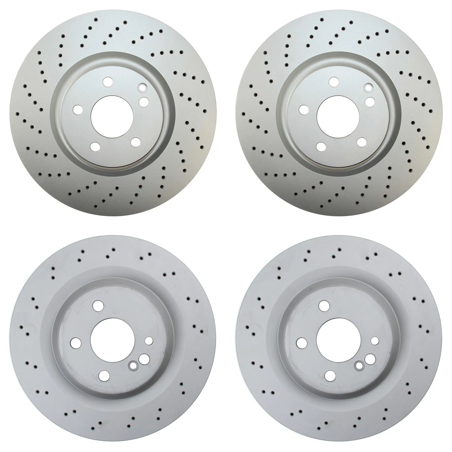 Brake Rotors Kit 360mm Front & 330mm Rear for Mercedes C215 CL55 AMG W220 S55 AMG
