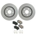 Hella Rear Rotors & Akebono EURO Ceramic Brake Pads Kit for Audi TT RS TTS (2009–2019)