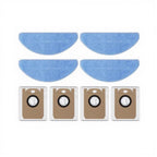 Set of 4 Mop Pads & 4 Dust Bags for Tikom L8000 Plus Robotic Vacuum Cleaner