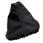 Leather Manual Shift Boot Cover for VW Jetta Vento MK3 (1991–1998) Purple Stitch