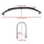 3 Leaf U-Bolt Kit for 4000lbs Single Trailer Axle (2000)