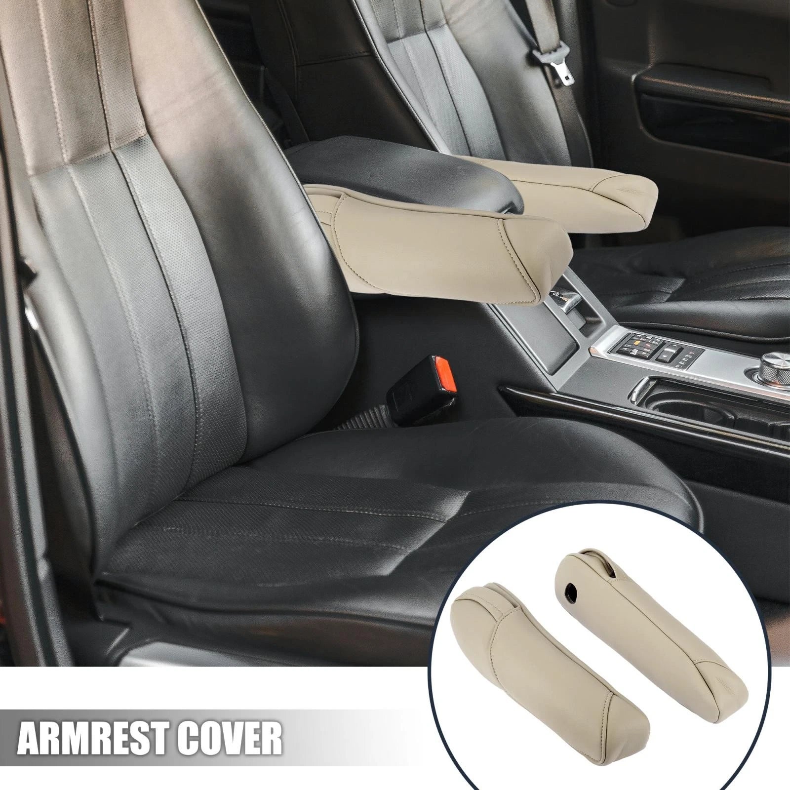 Pair Microfiber Leather Armrest Covers for Honda CR-V (2007–2009)