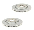 2X Rear Drilled 324mm Disc Brake Rotors for Audi RS4 (2006–2012)