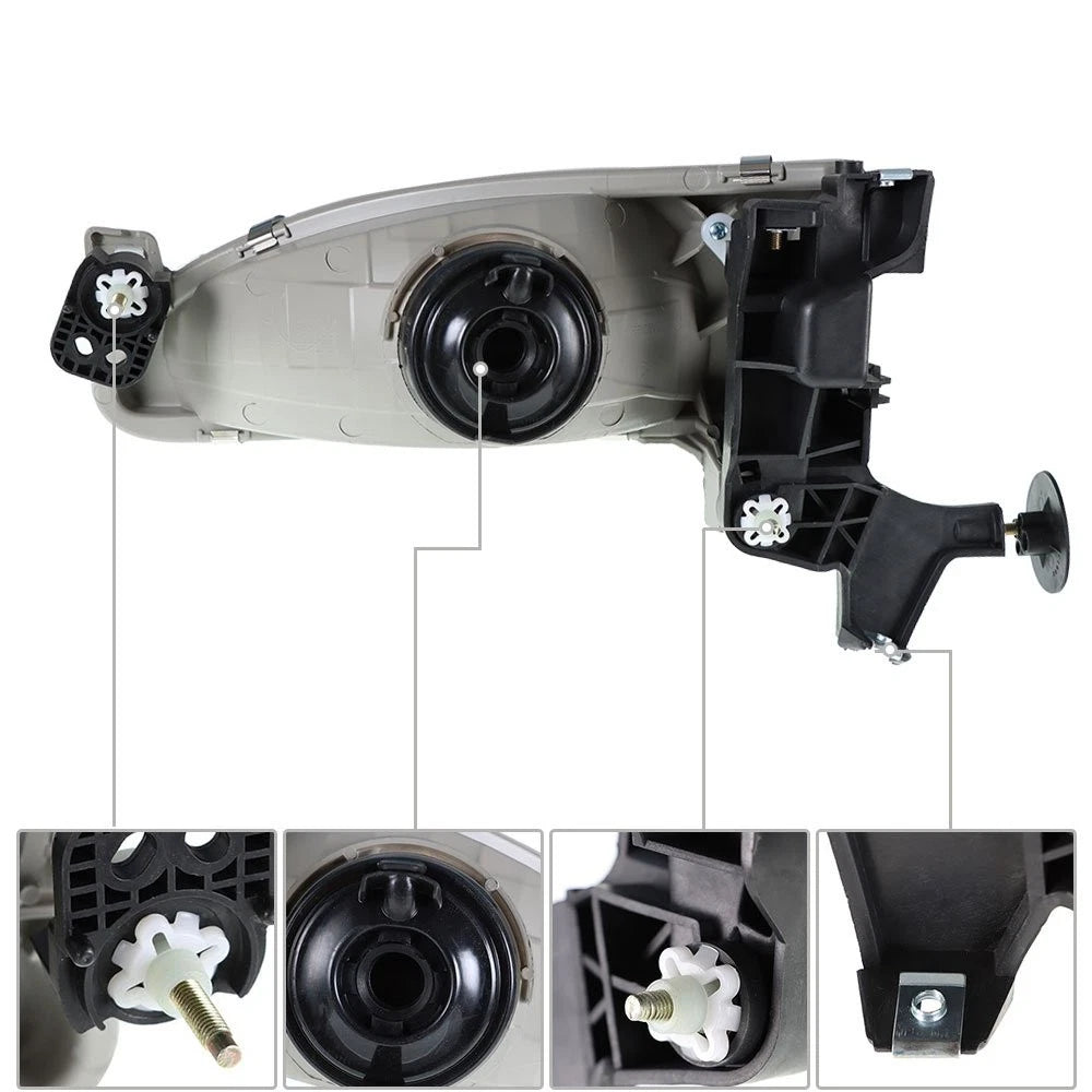 Set of 2 Headlights & Corner Lights for Toyota Corolla (1998–2000)