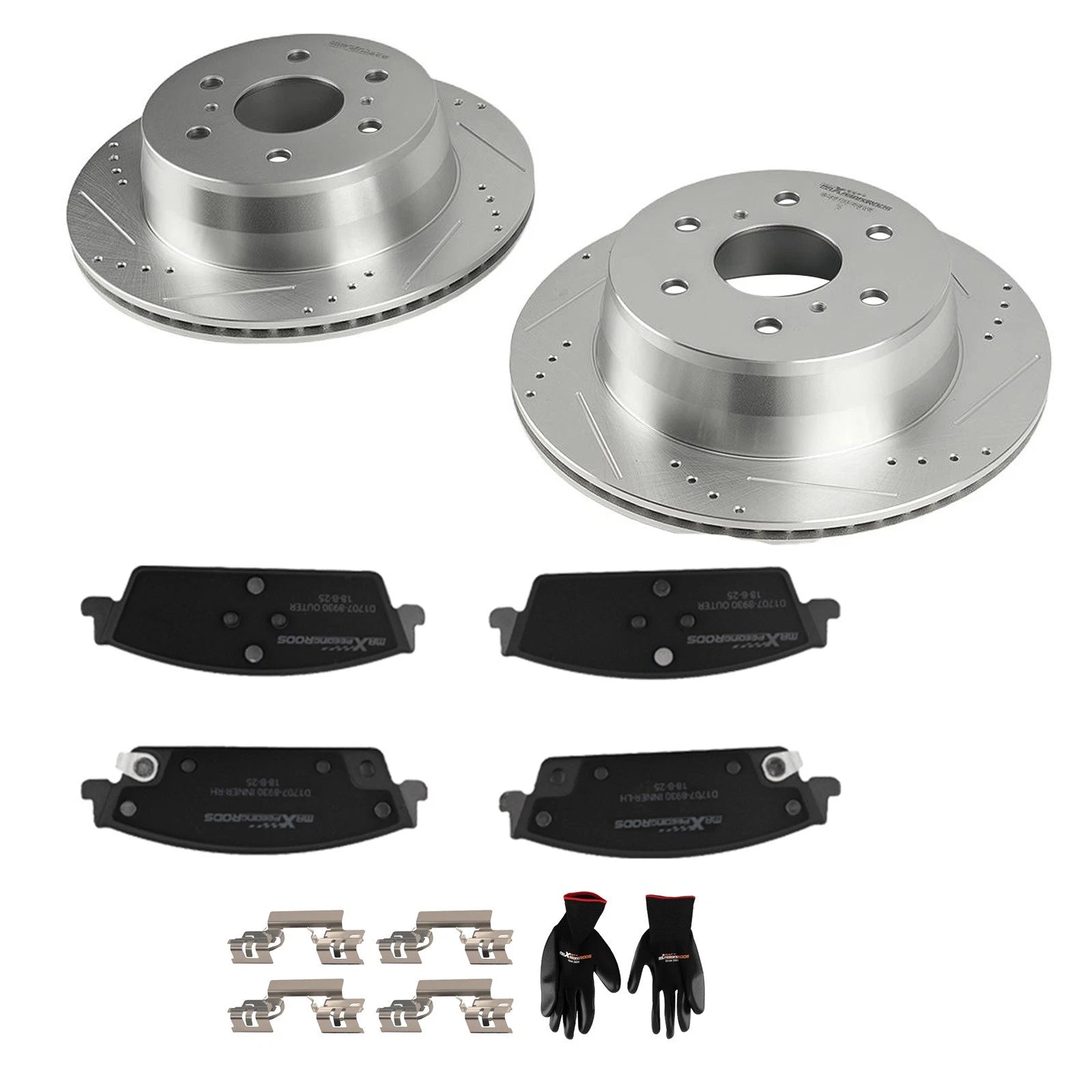 Rear Brake Rotors and Pads Kit for Chevrolet Silverado 1500 (2014–2019)