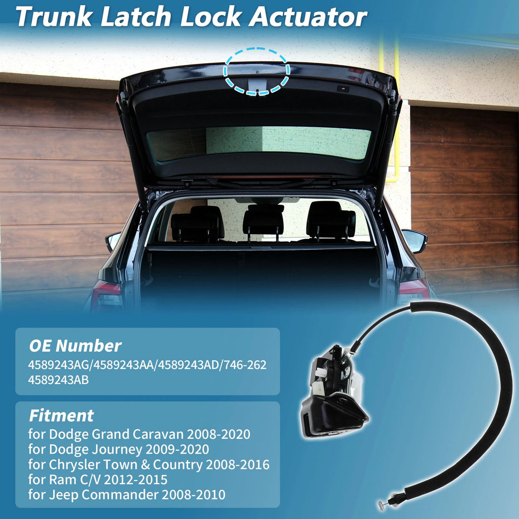 Trunk Latch Actuator No. 4589243AG for Dodge Grand Caravan Journey (2008–2020)