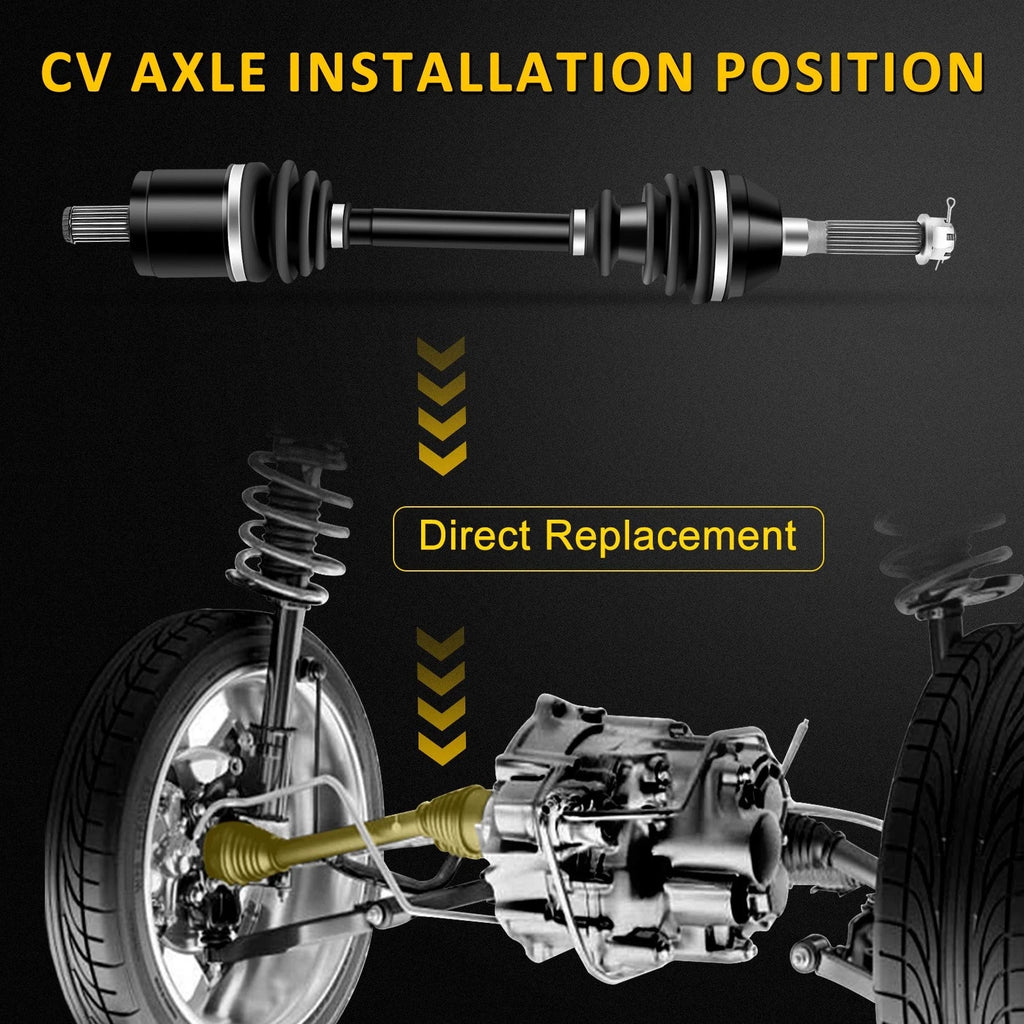 2X Front CV Axle Shaft for Polaris Sportsman 400 450 500 570 700 800