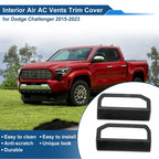 Air Condition Outlet Vent Trim Cover Frame for Toyota Tacoma (2016–2023) Black Woodgrain