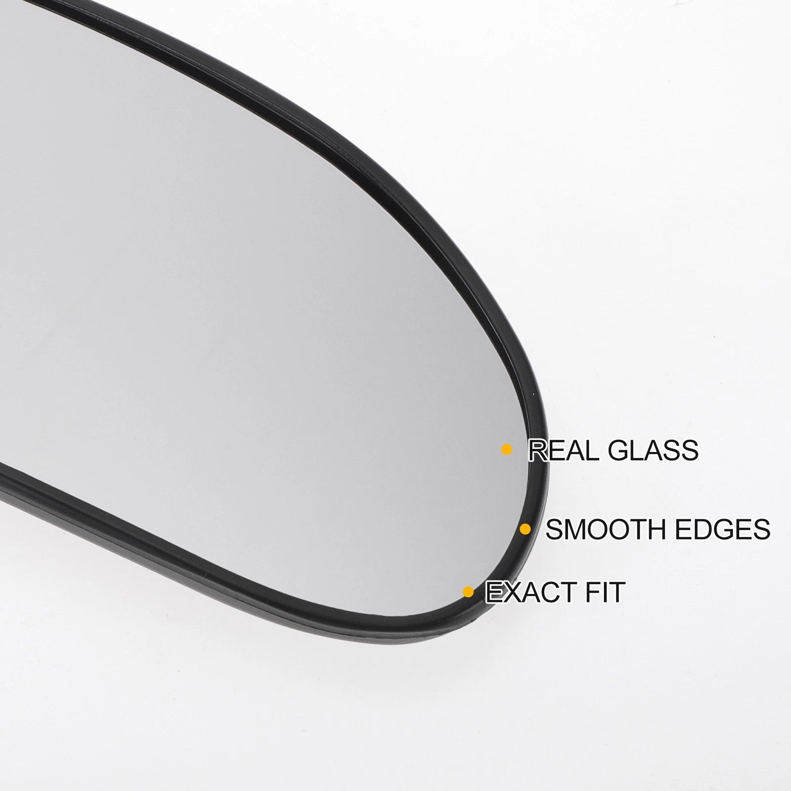 Right Side Heated Convex Mirror Glass for Ford Focus (1998–2004)