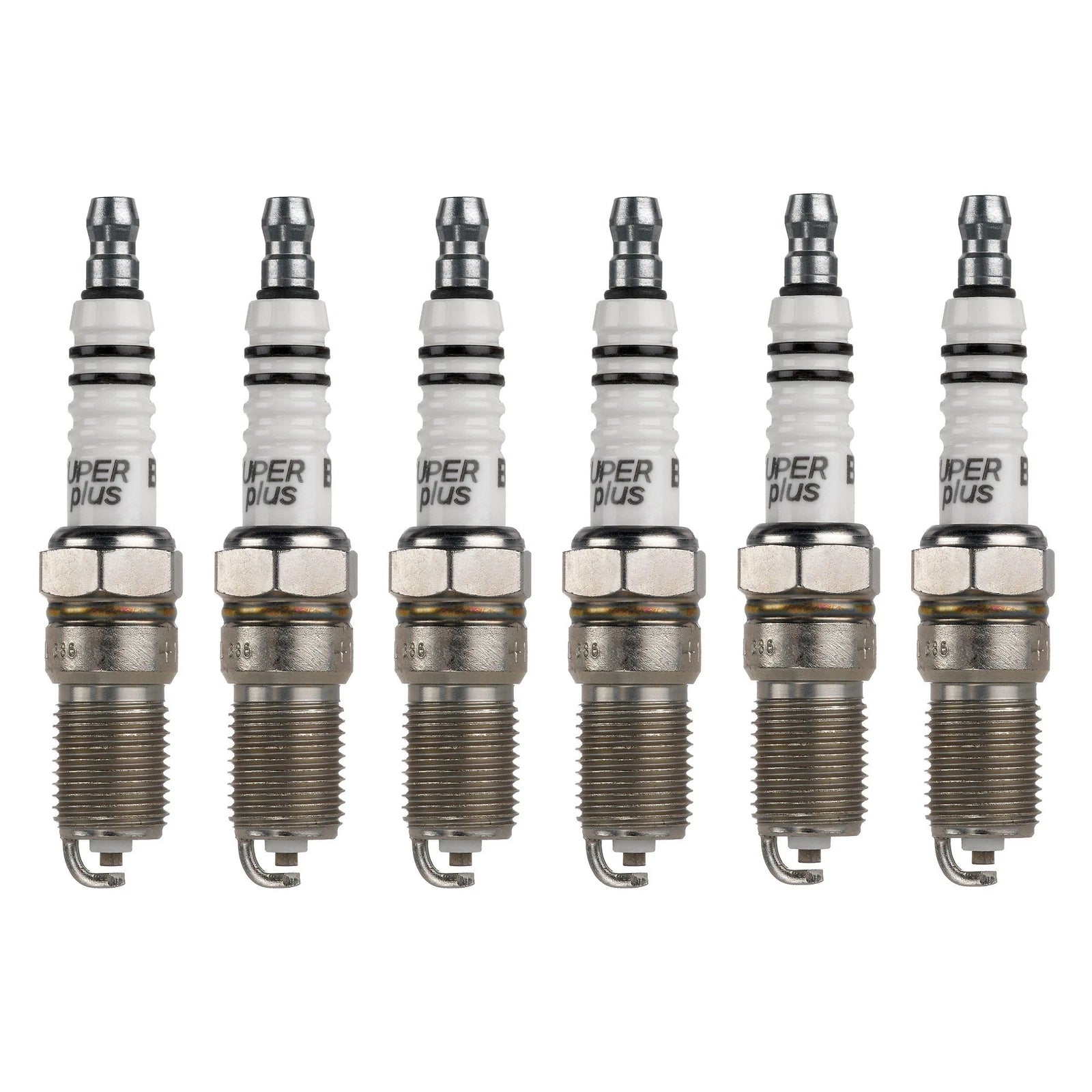 Set of 6 Spark Plugs Bosch HR8DCX for Buick Cadillac Pontiac Mazda