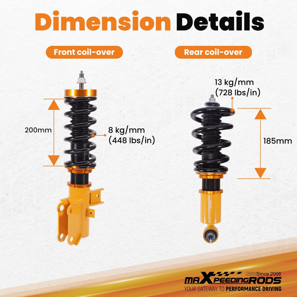 Coilover Shocks & Springs Kit for Chevrolet Camaro Coupe (2010-2015)