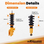 Coilover Shocks & Springs Kit for Chevrolet Camaro Coupe (2010-2015)