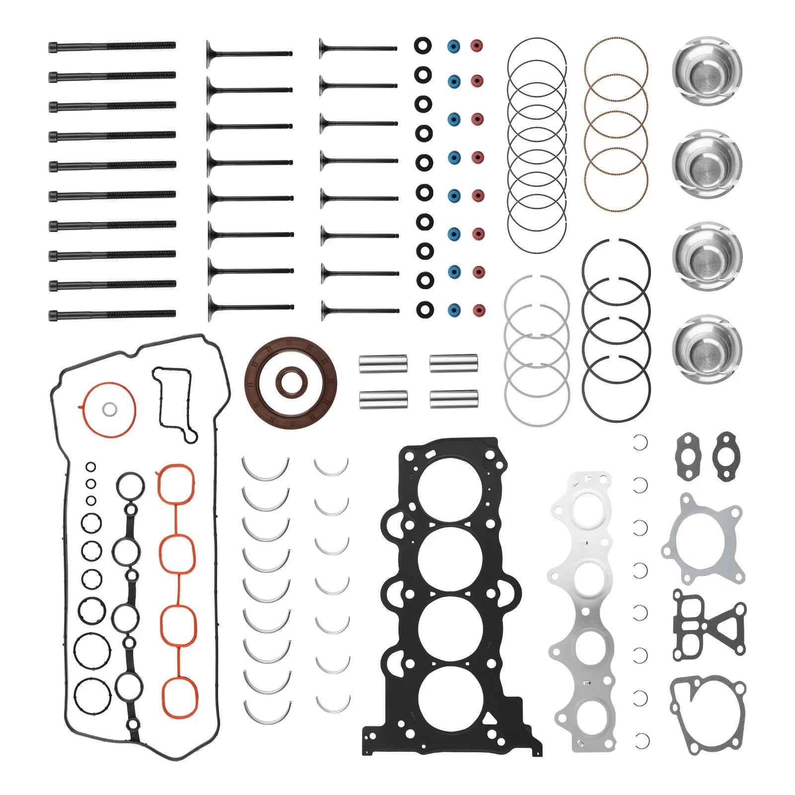 Engine Overhaul Rebuild Kit for Hyundai Kia Accent Rio 1.6L (2012–2016)