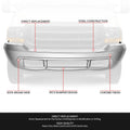 Chrome Front Bumper Face Bar for Ford F-250 F-350 SD (2000–2004)
