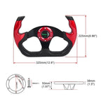 Flat Drift Racing Steering Wheel 13" with Horn Button Universal