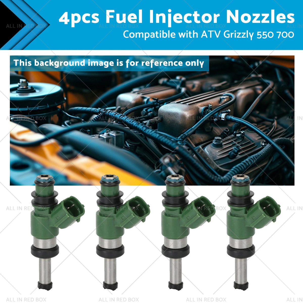 Fuel Injector Nozzle Set for Yamaha Grizzly 550 700 R6 R6S (2003–2017)