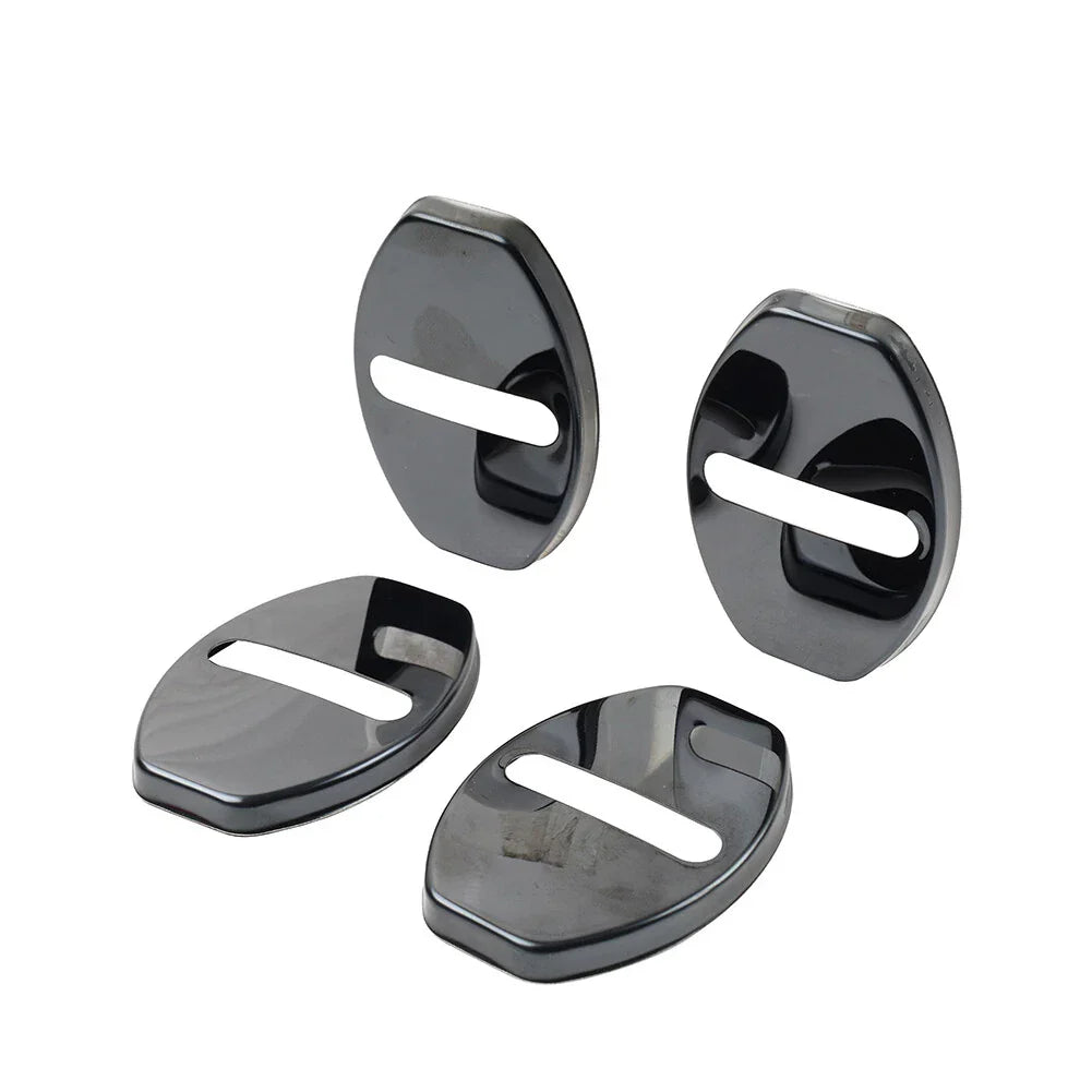 Black Door Lock Protective Cover for Audi A3 A4 TT S3 VW Golf Passat Tiguan