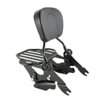 Backrest Sissy Bar Luggage Rack & 4 Point Docking for Harley Road Glide (2009–2013)